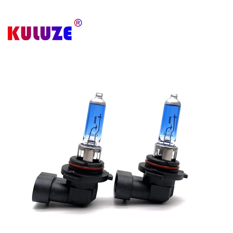 Kuluze 2 pçs h10 42w 12v halogênio lâmpada super branco farol faróis de nevoeiro daylights 5800k py20d 100w cabeça lâmpada