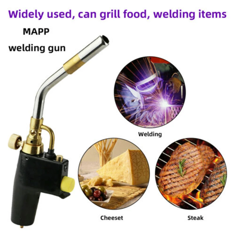 

Propane Gas Welding Torches Camping Barbecue Kitchen Baking Torch Soldering Tool Gun Brazing Welding Fire Solder Burner