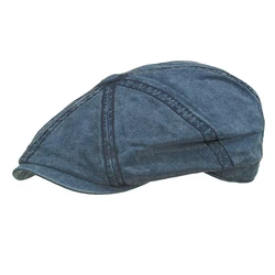 Painter Denim Material Star Anise Berets Unisex Newsboy Hat Men's High Quality  Women's Model Catwalk Golf Outdoor Caps BL04