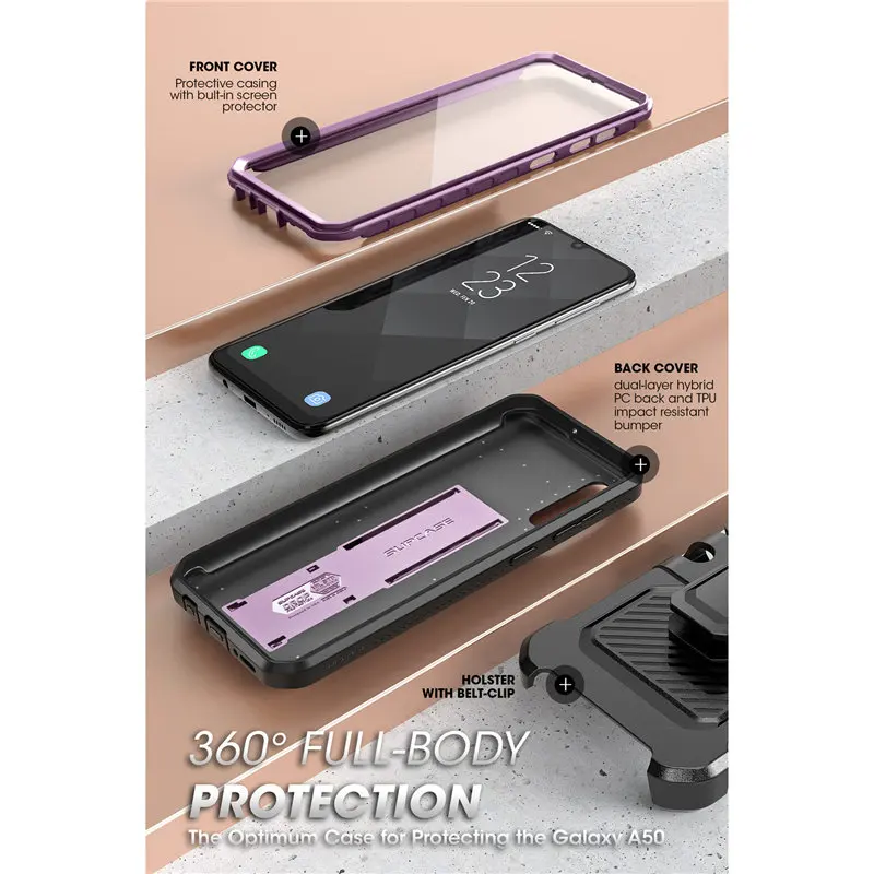 SUPCASE For Samsung Galaxy A50/A30s Case (2019) UB Pro Full-Body Rugged Holster Case with Built-in Screen Protector & Kickstand