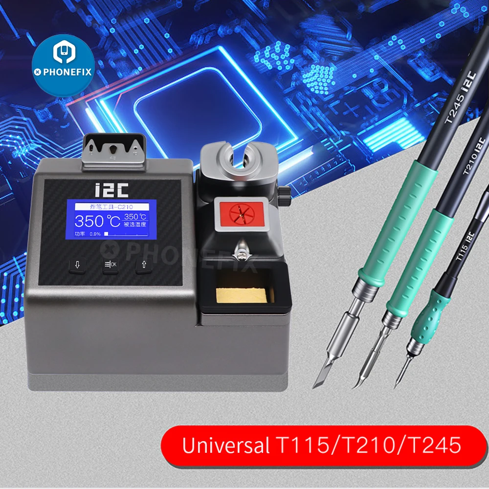 Нано-паяльная станция I2C 2SCNi, универсальная JBC C115/C210/C245, наконечник паяльника для телефона, печатной платы, Электронная сварочная паяльная