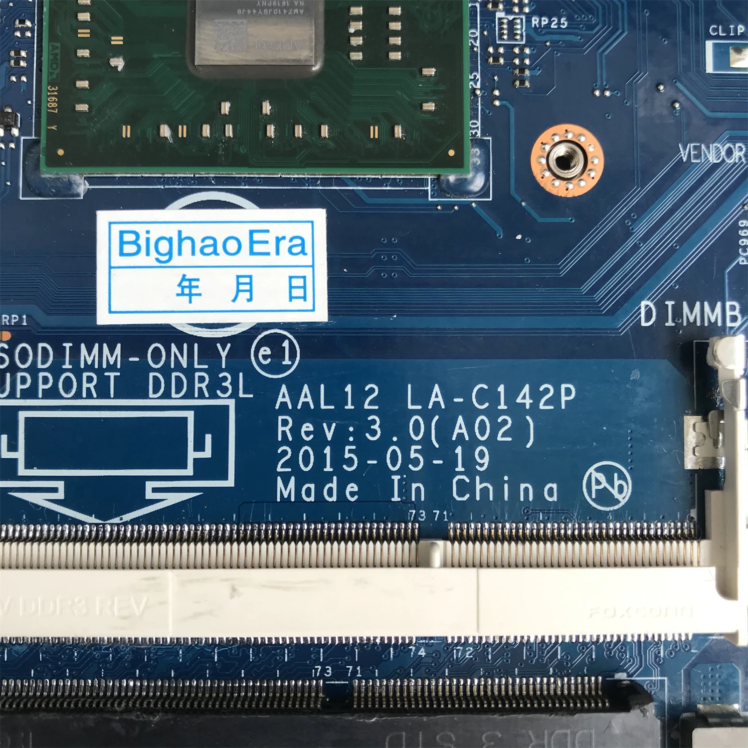 CN-01N0C6 01N0C6 1N0C6 Para dell Inspiron 5455 5555 5755 Laptop Motherboard AAL12 LA-C142P Com A8-7410 CPU 100% Totalmente Testado OK