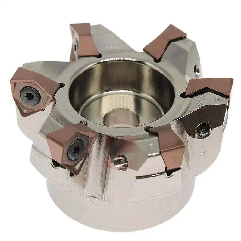 MFWN90 ° MFWN90050R MFWN90080R cabezal de corte pesado plano hexagonal de doble cara para inserción de fresado WNMU080608 EN