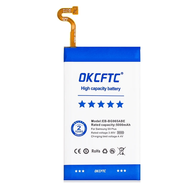 EB-BG965ABE 5000mAh OKCFTC Original Battery For Samsung Galaxy S9 Plus SM-G965F G965F G965DS G965U G965W G9650 S9+ High Capacity