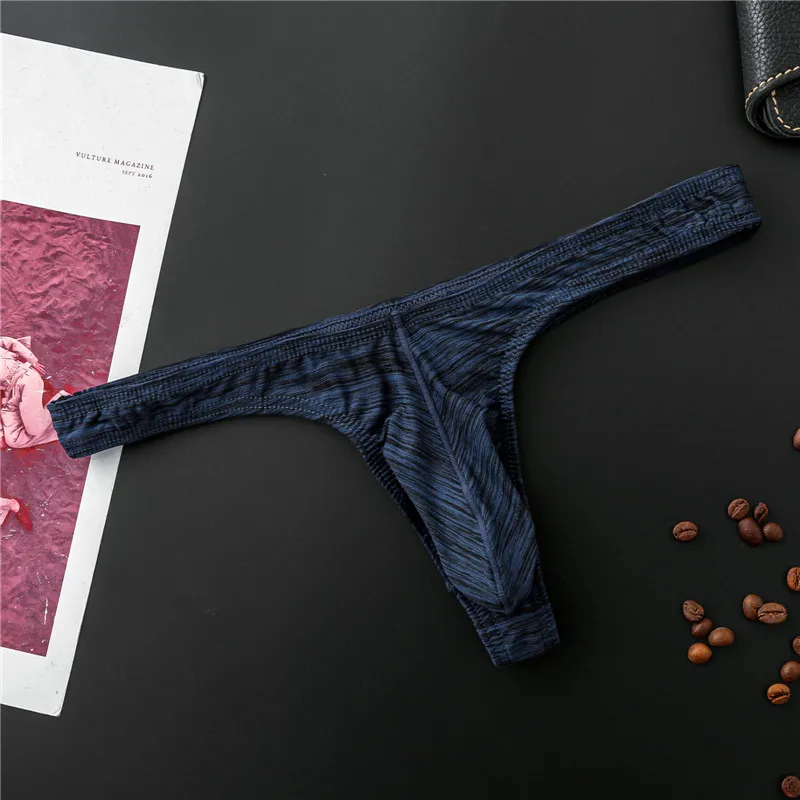 Sexy new T panties Hot Mens Underwear Thongs Summer Mens T pants Ice Transparent Low Waist Sexy Panties Gay Seamless Silkly