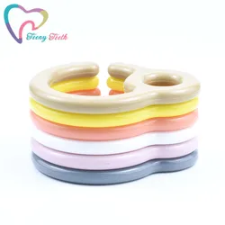 100 PCS Baby Cart Accessories Plastic Teething Ring Links For Baby Stroller Toys Pacifier Hook Diy Dummy Clips Baby Teether