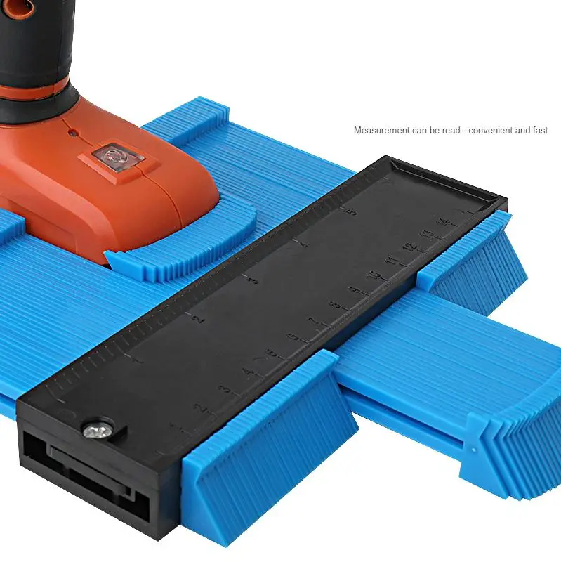 5 6 10 Cal kształt Contour Gauge plastikowe powielacz profil narzędzie pomiarowe miernik kąta znakowanie Gauge dla woodworking narzędzie 1PC