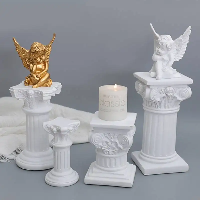 Nordic Angel Figurines Praying Cherub Statues Resin Miniatures Ornament Indoor Outdoor Home Garden Decoration Gift