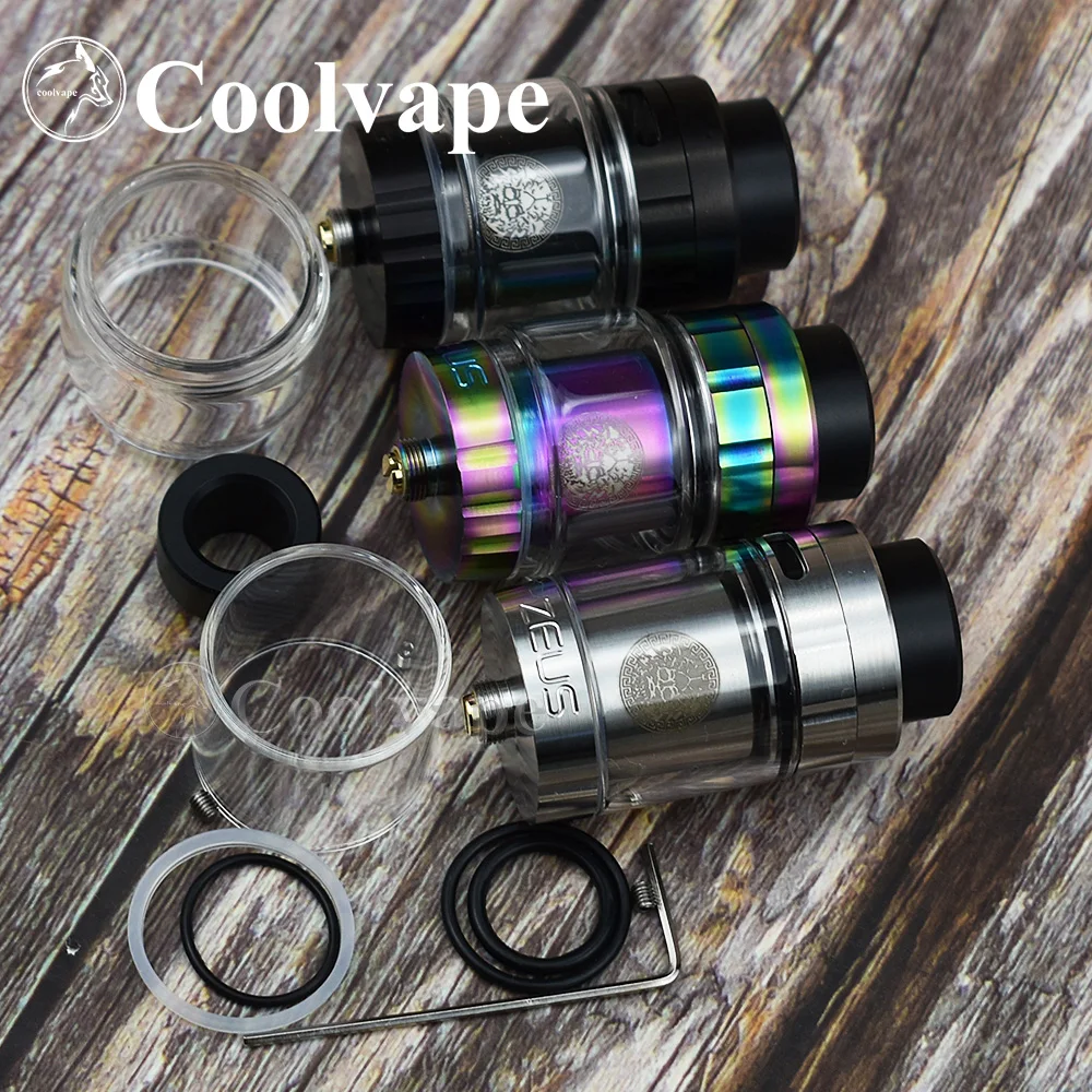 Zeus podwójny elektroniczny papieros RTA pod zbiornik do e-papierosa 5.5ml 4ml pojedyncza i podwójna cewka budynek e atomizer papierosa zbiornik do