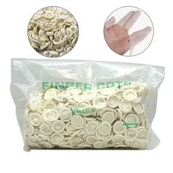 50/100/200Pcs 내구성 네일 아트 손가락 침대 라텍스 고무 정전기 방지 장갑 Fingerstall 손가락 피부 보호기 매니큐어 도구