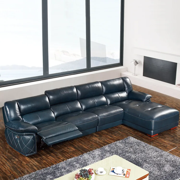 Living Room Sofa set corner sofa L real genuine cow leather sectional sofas recliner modern muebles de sala moveis para casa