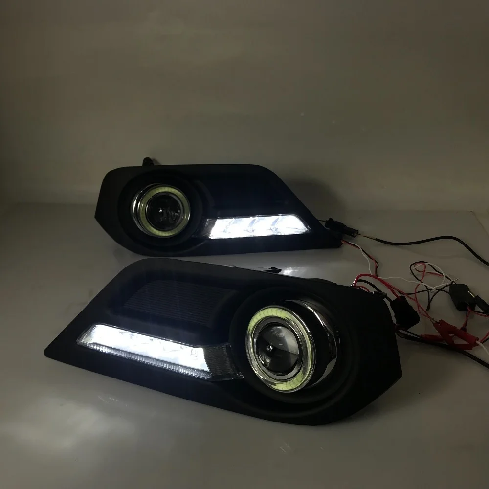 Osmrk Fog Lamp Assembly, Isuzu Mu-X, LED luzes diurnas, App Control, Angel Eye, luz de condução