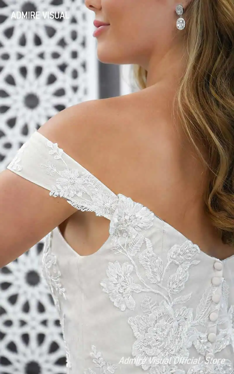 Robe De mariée sirène en dentelle, décolleté en cœur, épaules dénudées, grande taille, nouvelle collection 2021