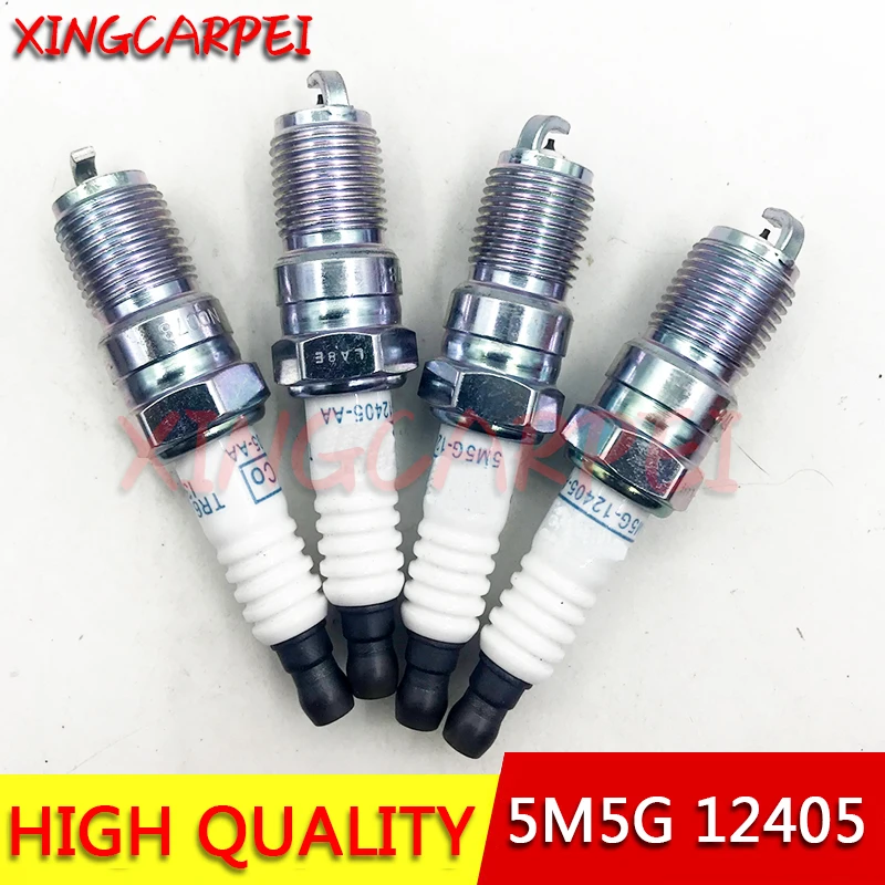 4pcs 5m5g 12405-AA 1369704 AGFS 22 F 13J Car Spark Plug For Ford Auto Part