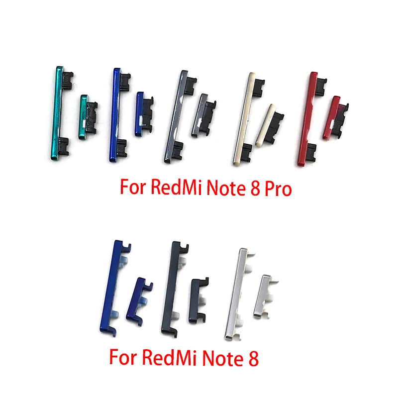20Pcs/Lot, NEW For Xiaomi Redmi Note 8 Pro Note 10 7 Pro Power On Off Volume Side Button Key Flex Cable Replacement Parts