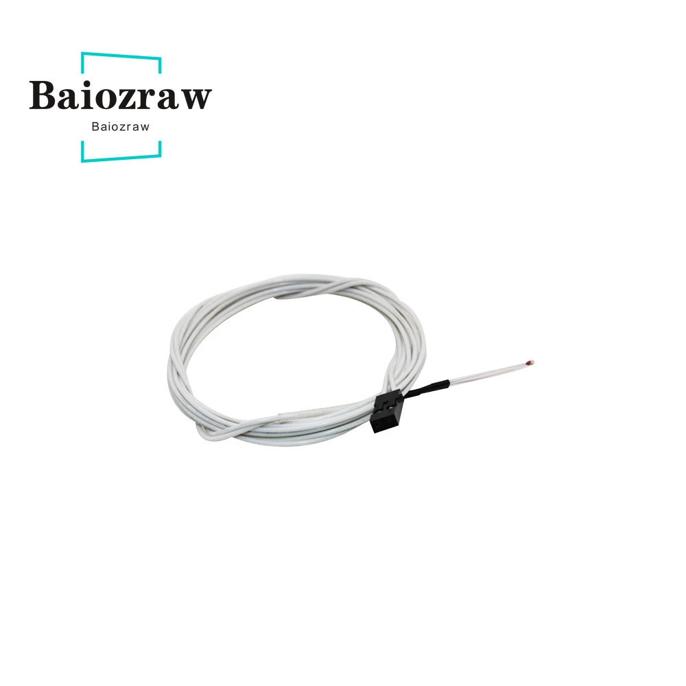 3D Printer Parts NTC 3950 100K Single-ended Glass Sealed Thermistor Temperature Sensor with Cable