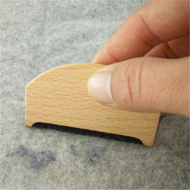 Portable Wooden Epilator Sweater Clothes Shaver Fabric  Cashmere Lint Removers Manual  Wooden Lint Trimmer Comb Cleaning Tool