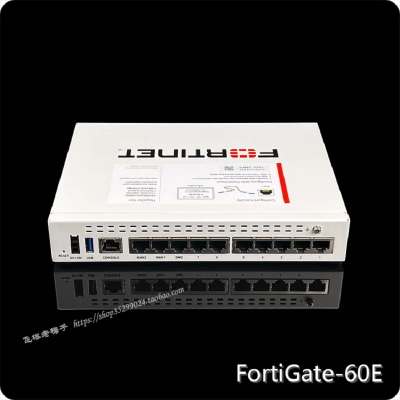 95% of the new FortiGate 60E Fortinet Flying Tower Firewall Desktop Full Gigabit Support 60 Internet Access FortiGate-60E FG-60E