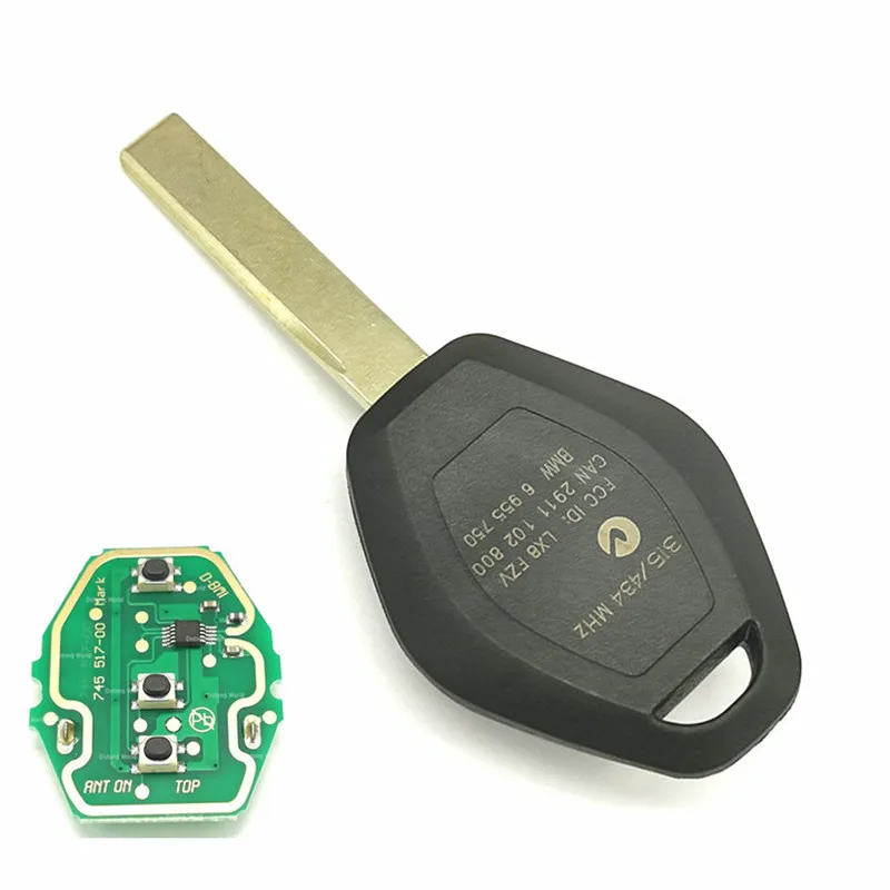 Llave de Control remoto para coche, dispositivo inteligente para BMW E38, E39, E46, serie 1, 3, 5, 7, 315/433 Mhz, Chip ID44, PCF7935