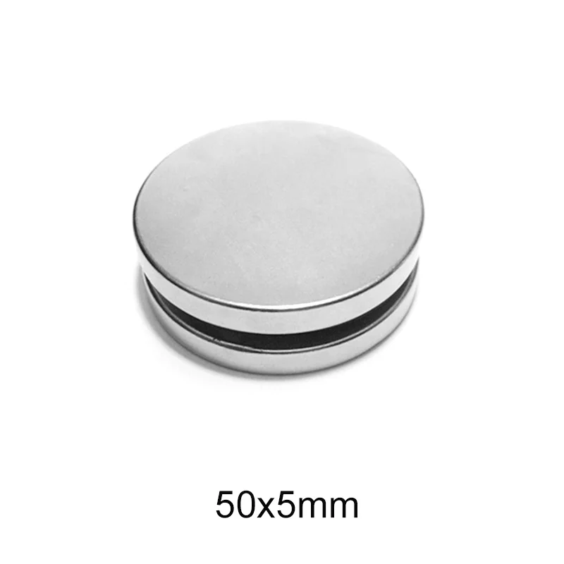 1/2/3/5PCS 50x5 mm Strong Cylinder Rare Earth Magnet 50mmx5mm Round Neodymium Magnets 50x5mm Big N35 Disc Magnet 50*5 mm