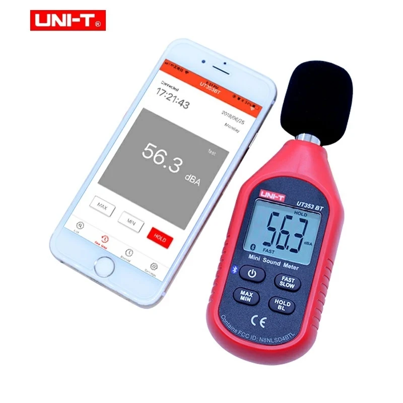 UNI-T UT383BT Luxmeter digitale Bluetooth Mini Light Meter ambientale apparecchiature di collaudo tipo tenuto in mano Luxmeter illuminometro
