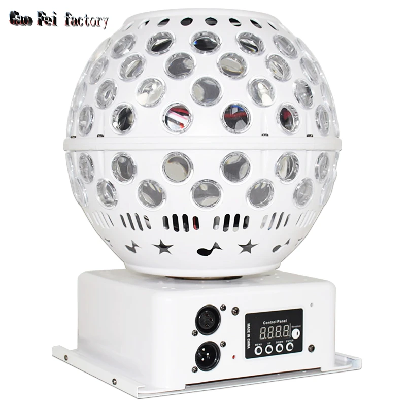 Imagem -03 - Bola de Cristal Rotativa Led Som Ativado Dança Discoteca Luz Estroboscópica dj Magia Led Luzes Palco para o Natal Feriado Aniversário