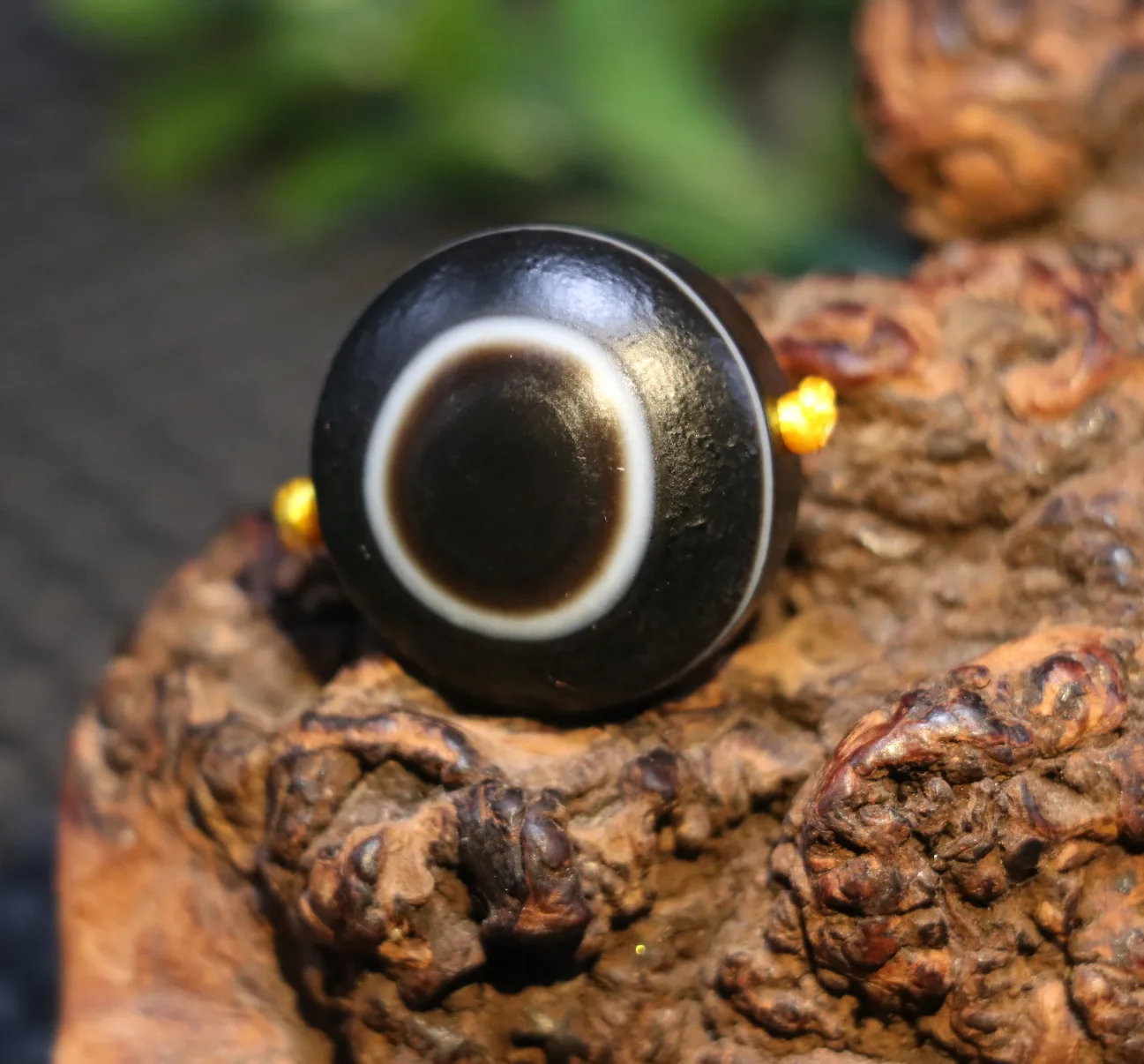 

Energy Power Tibetan old Agate Heaven Eye Goat Eye totem dZi Bead Pendant Amulet Timestown UPD211003B2