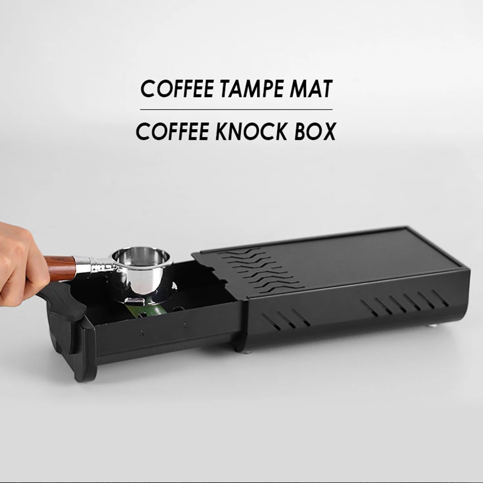 

Mini Coffee Knock Box Drawer Type Stainless Steel Coffee Ground Knock Container Bucket Box With Rod For Barista