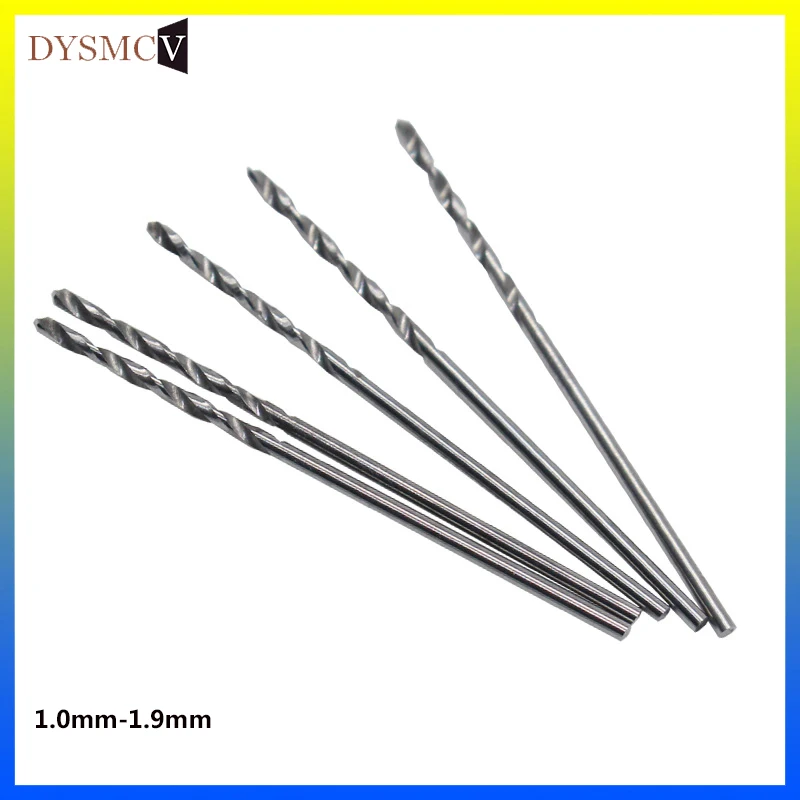 10pcs 1mm 1.1mm 1.2mm 1.3mm 1.4mm 1.5mm 1.6mm 1.7mm 1.8mm 1.9mmMicro carbide drill bit little rotary tool