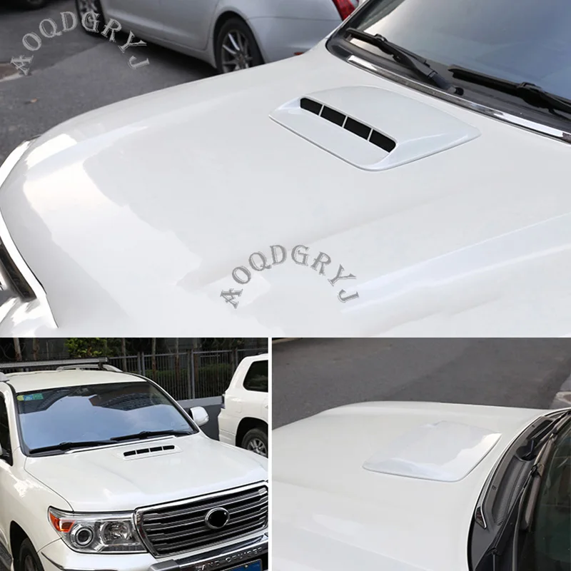 Car Styling Accessories Car Simulation Hood Vent Decor Air Flow Sticker For Toyota Land Cruiser LC200 2008-2015