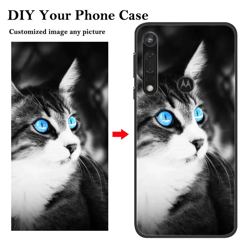 Customized Soft TPU Phone Case For Moto G8 Power Lite G7 G6 G 8 Play G 5G One Fusion Plus G Stylus 2021 Vision Silicon Cover DIY