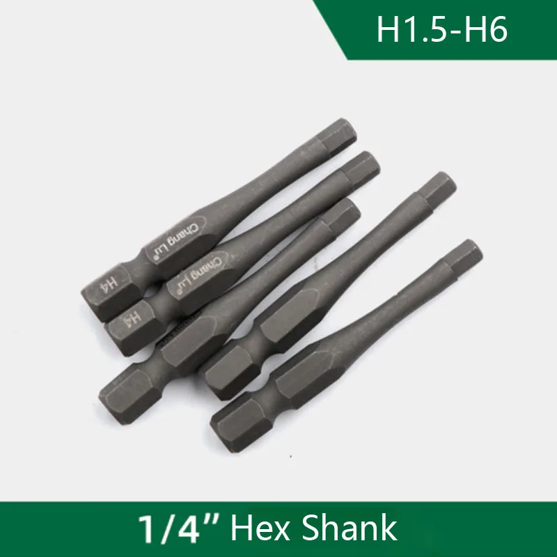50mm Hex Screwdriver Bit Set 1/4\