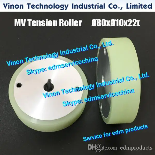 DEH11A Upper Urethane Tension Roller for Mitsubishi MV1200 machine X089D051G51, DEH1100 MV Tension roller OD80x22mmT, 252195, 24