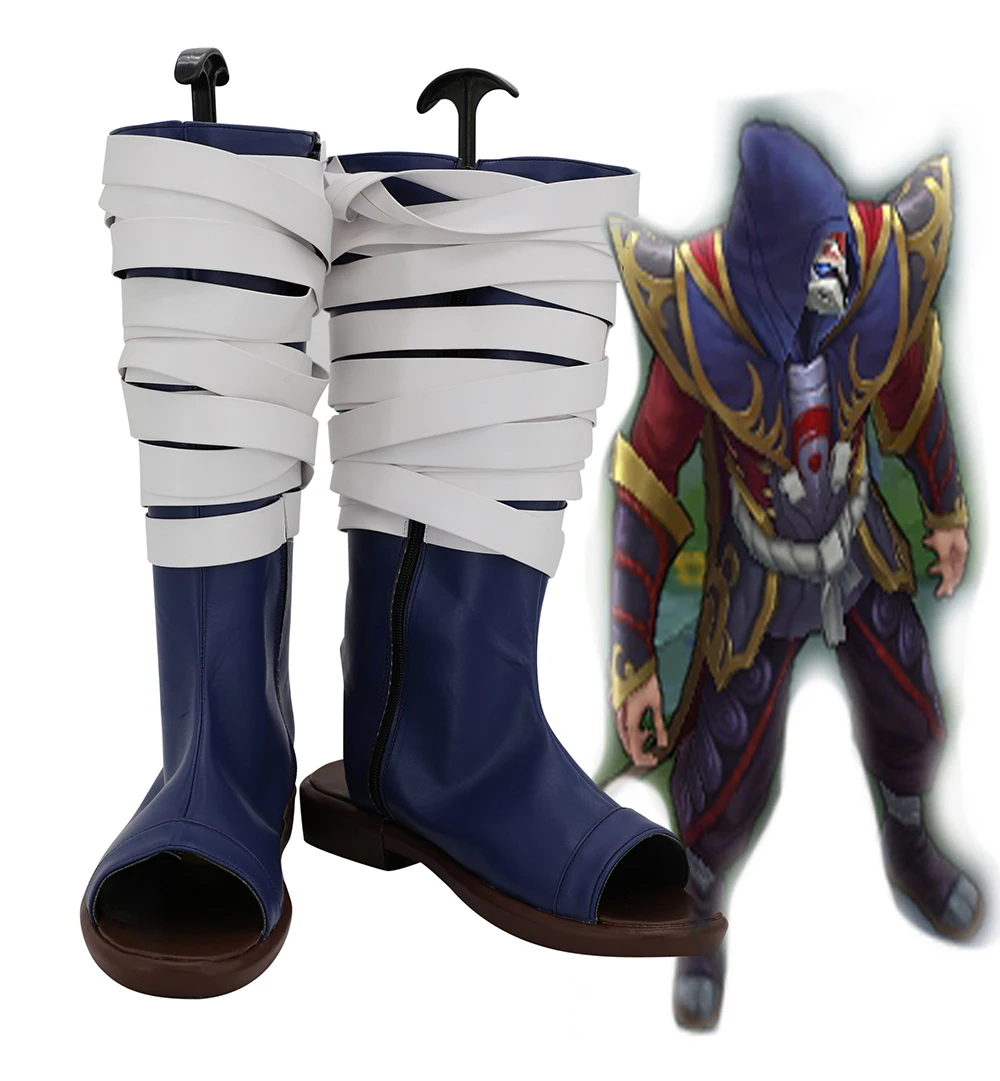 

LOL Twisted Shoes Cosplay Hot Game LOL The Card Master Twisted Fate Cosplay Boots Shoes Custom Made Any Size