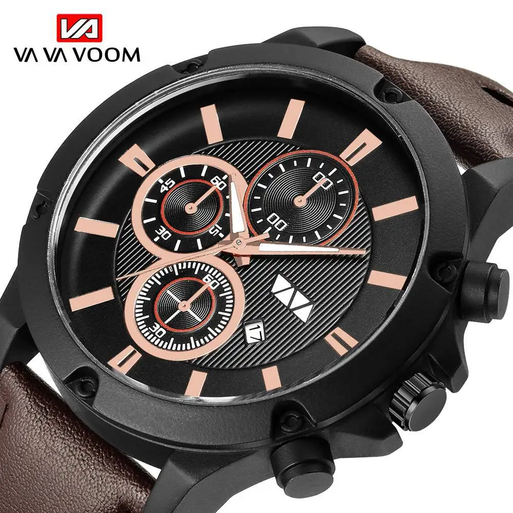 

Top Brand Luxury Quartz Watch Sports Watches Male Clocks Date Leather Wrist Watch Business Watch Gift Clock Relogio Masculino