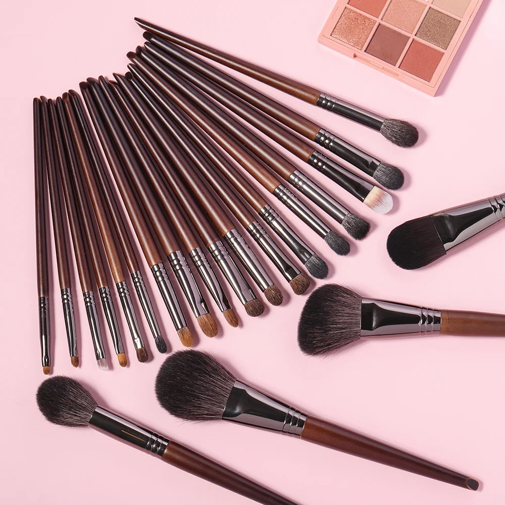 

Makeup Brushes Set Professional Tools Goat Hair Powder Blusher Eyeshadow Blending Foundation Cosmetic for Make Up