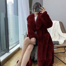 Winter Warm Thick Women Fur Coat 2024 New Large size High Quality Fashion Loose Temperament Women Fur Coat Outerwear JK224