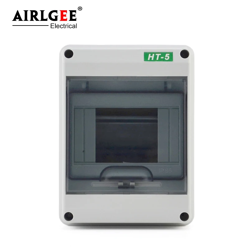 2-5-way plastic power box HT-5 waterproof ABS high quality outdoor junction box surface mount modular distribution box
