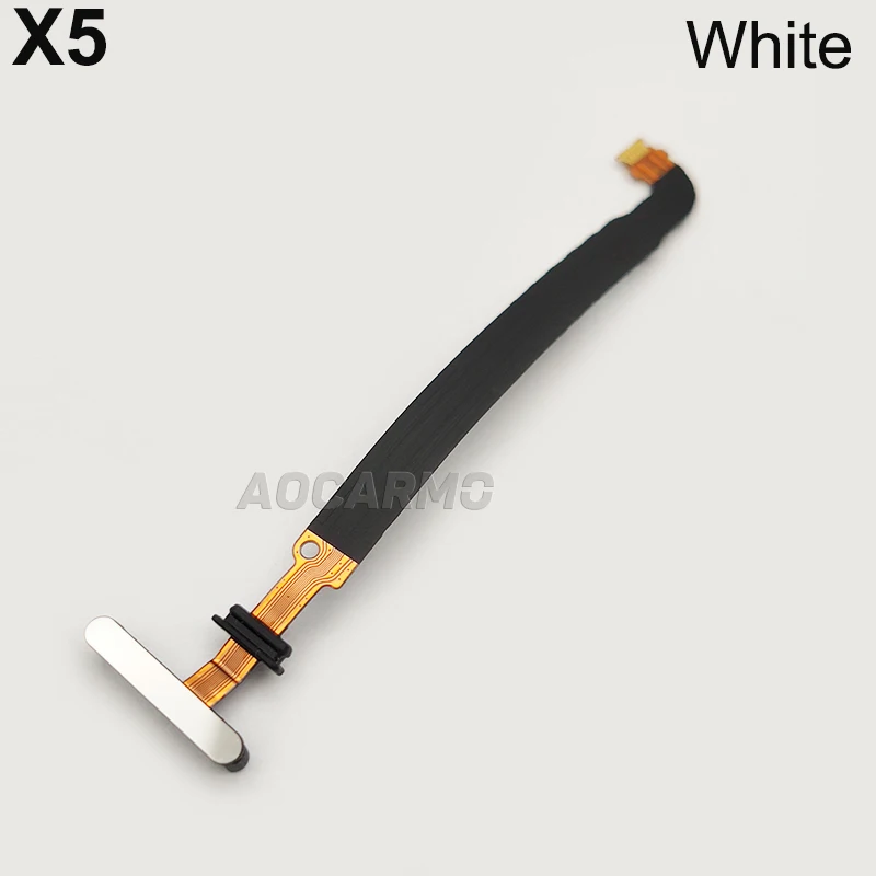 Aocarmo For Sony Xperia 5 / X5 J8210 J9210 Power On/Off Switch Fingerprint Sensor Button Touch ID Ribbon Flex Cable Replacement