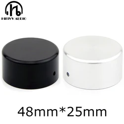 Aluminium Chassis Knop Van Volume Aanpassing 1Pcs Diameter 48Mm Hoogte 25Mm Versterker Knop Luidspreker Potentiometer Knop