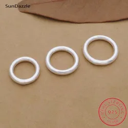 Genuine Real Pure Solid 925 Sterling Silver Close Jump Rings Split Ring Connector Chains Jewelry Making Findings Components