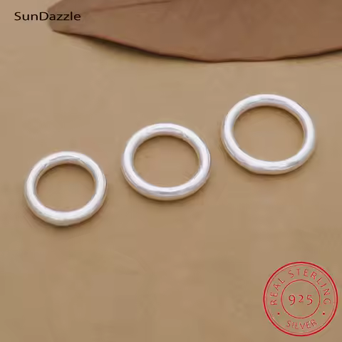 10pcs Genuine Real Pure Solid 925 Sterling Silver Close Jump Rings Split Ring Connector Chains Jewelry Making Findings