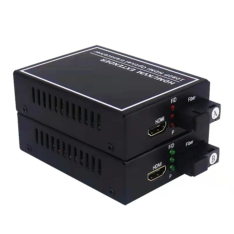 HTOC HDMI Faser Konverter 1080P HDMI Audio Und Video Extender HDMI Video Fiber Optic Transceiver SC Interface EIN Paar (20km)