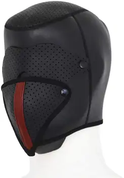 ネオプレン黒通気性フェイス究極ロックアウトコスプレフードマスクコスプレ、ダンスパフォーマンスの小道具