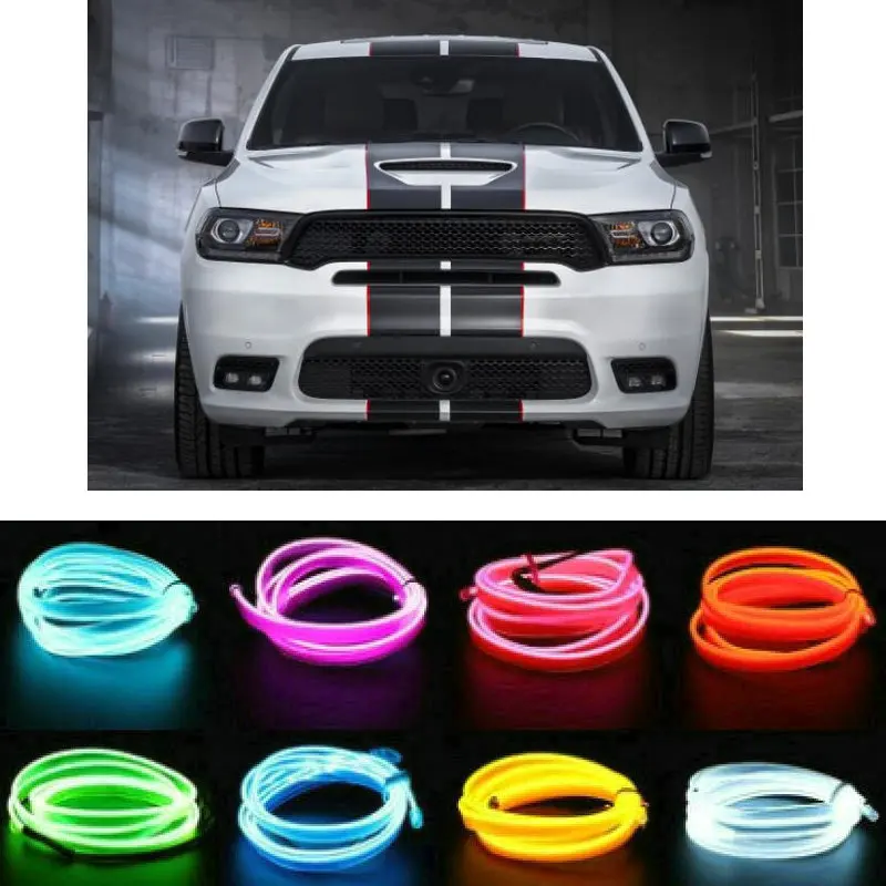 

5m el Atmosphere Lamp Interior Mood Lighting For Dodge Durango Dart Charger Journey Challenger Grand Caravan Viper