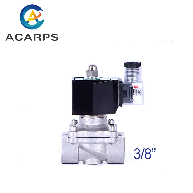 

DN10 3/8"12v 110v 220v 24v Water Gas Electric Solenoid Valve for Water Stainless Steel