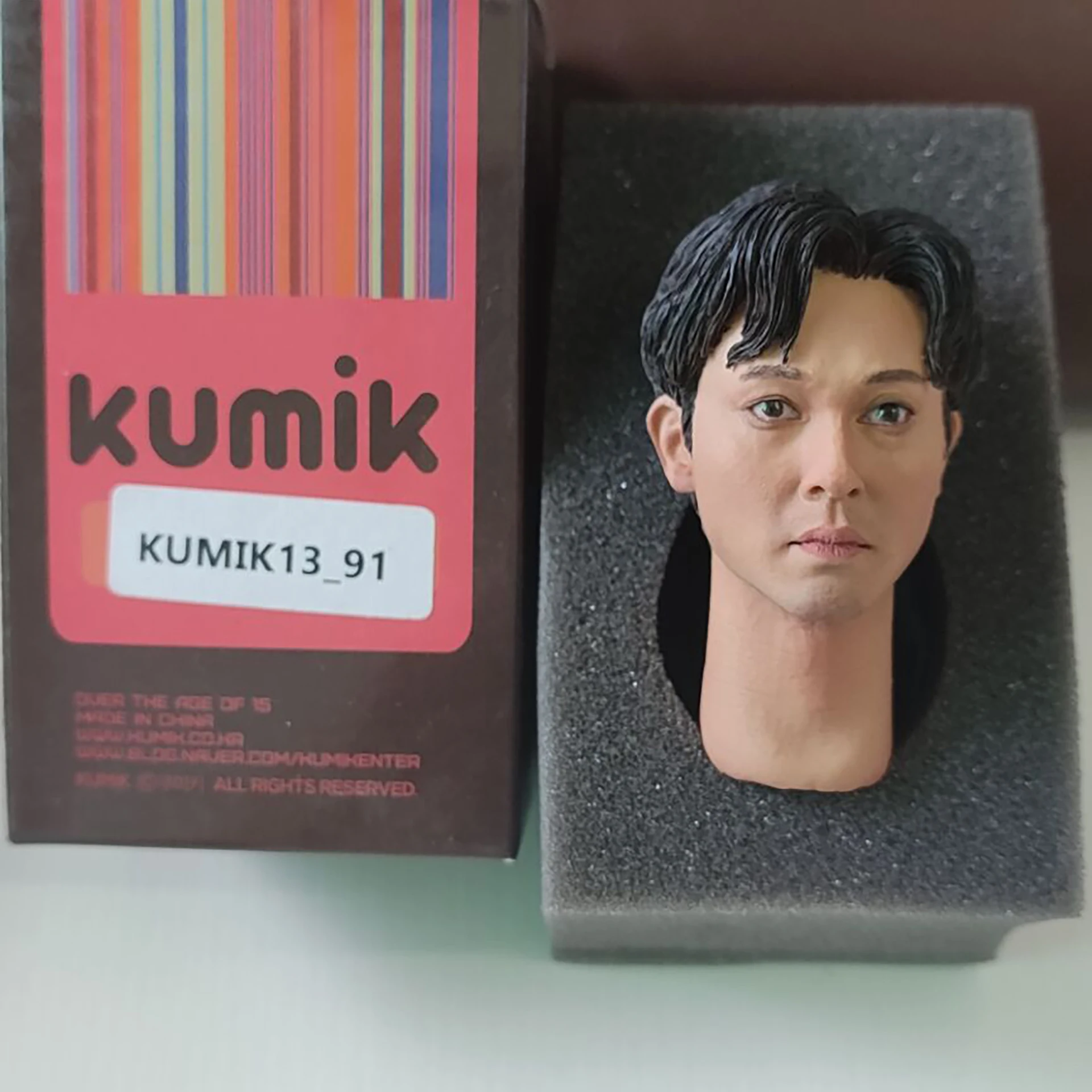 KUMIK-1/6 스케일 액션 피규어 액세서리, 남성 머리 조각 페인트 모델 헤어 스타 레슬리 채운 12 "바디 완구 컬렉션 선물