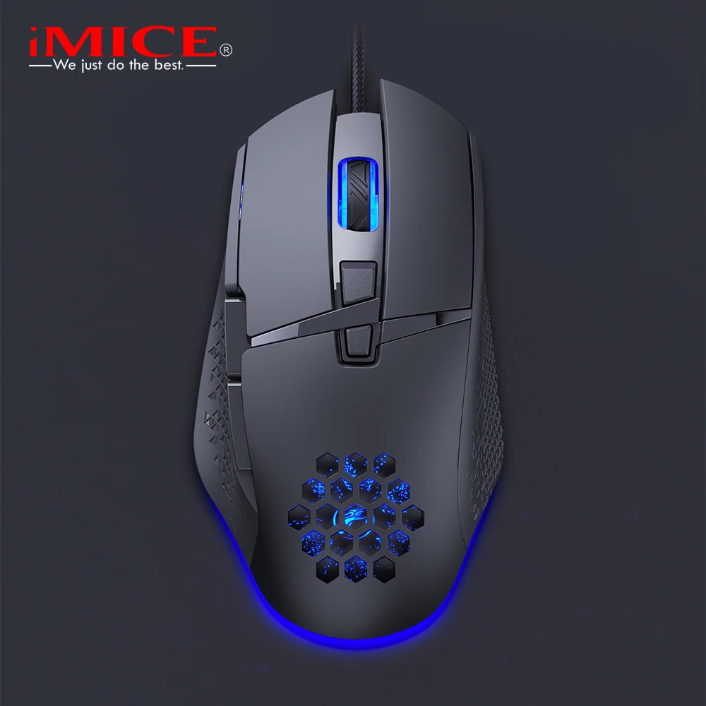 Wired LED Gaming Mouse 7200 DPI Computer Mouse Gamer USB Ergonomic Mause  With Cable For PC Laptop RGB optical Mice With Backlit
