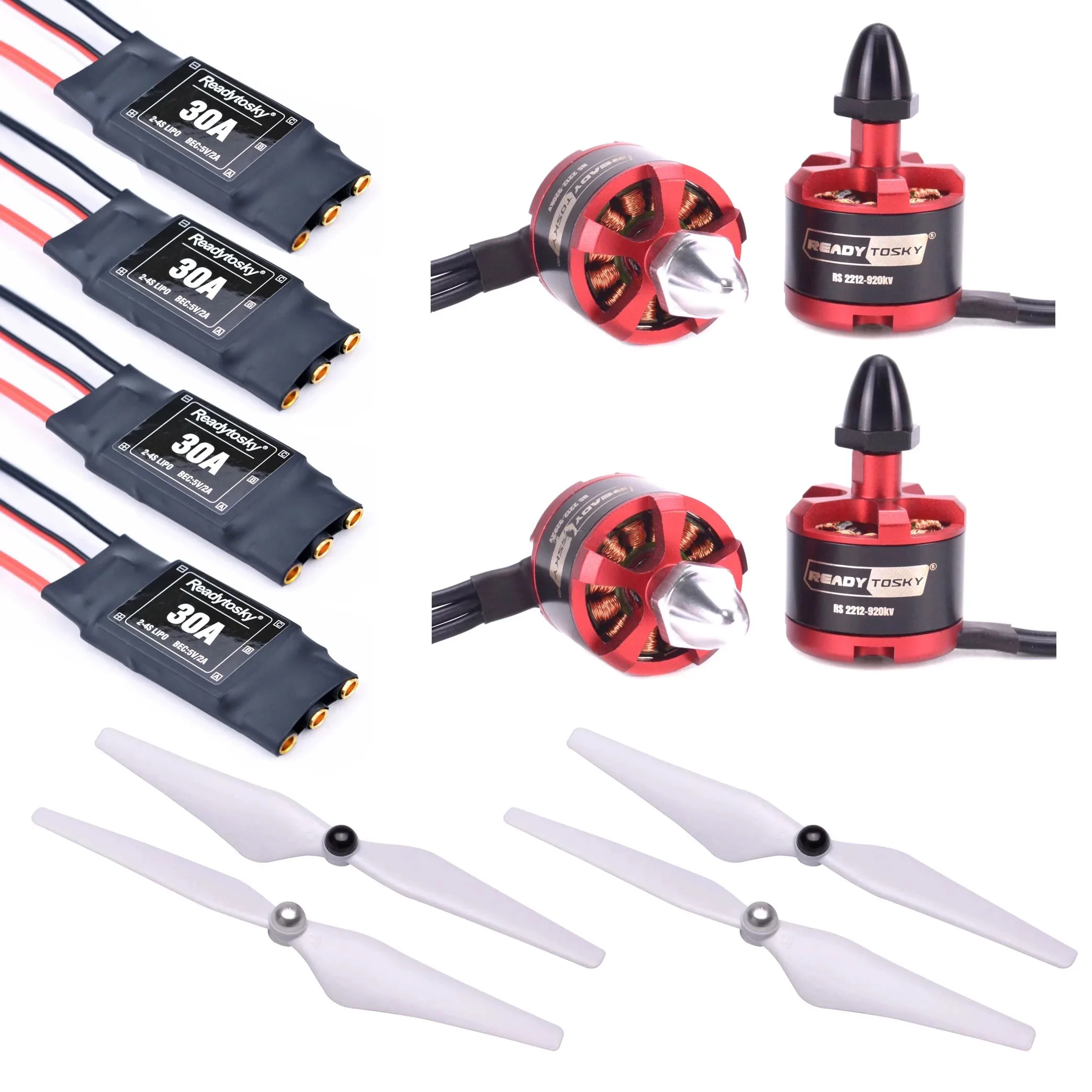 Motor sin escobillas para cuadricóptero multicóptero F450 F550 S500 S55, alta calidad, 2212 920KV, 30A, ESC 2 ~ 4s, hélice 9450