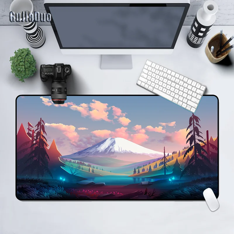 

40x90 Comics Natural Scenery Mouse Pad Large Laptop Keyboard Table Desk Mat Gaming Room Accessories Gamer Anime Mousepad Carpet